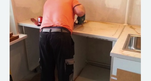 Сборка кухонного гарнитура. Долгопрудный